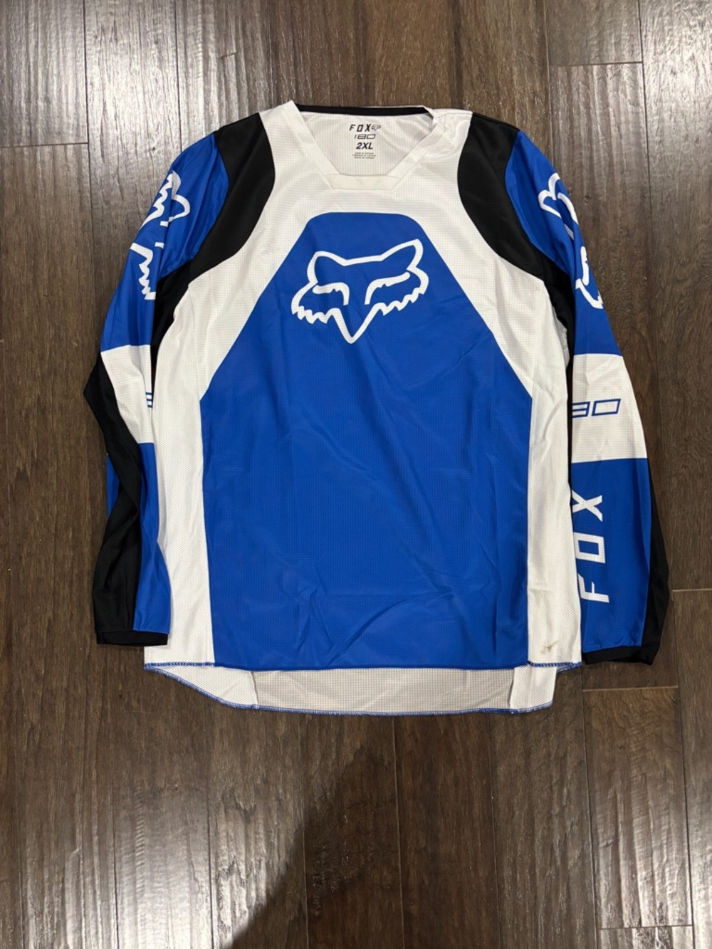 Fox Blue White Black Men’s MX Motocross Jersey 2XL